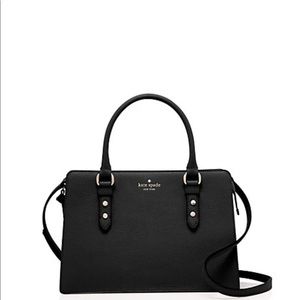 Kate Spade mulberry street lise satchel in black